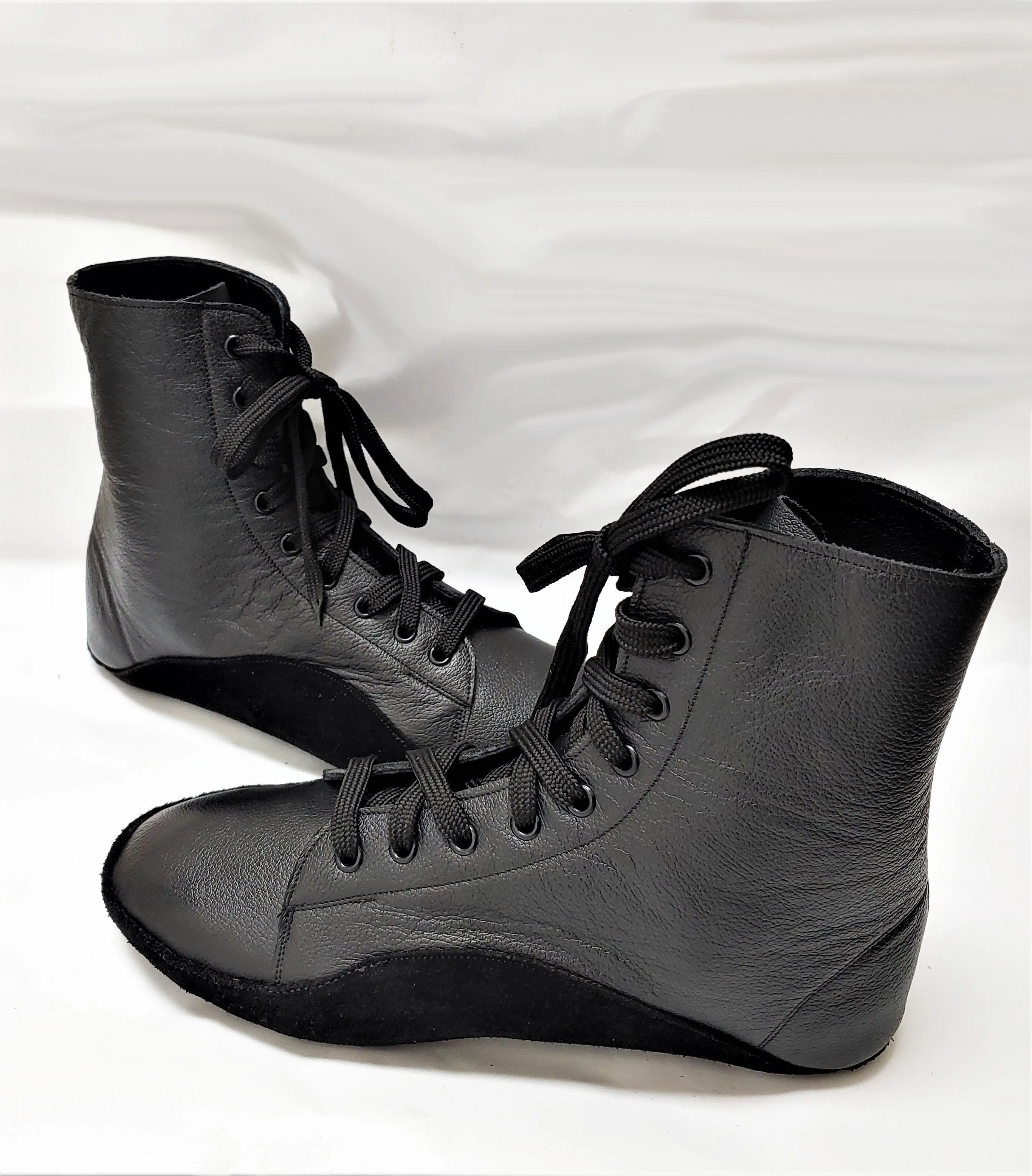 CUSTOM MADE Black Tightrope Boots