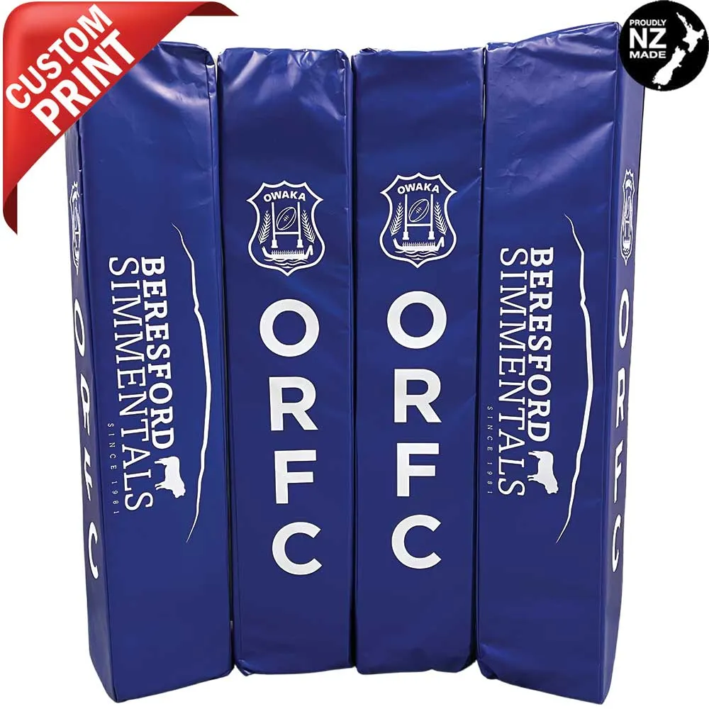 Custom Printed Rugby Goal Post Protector Pads