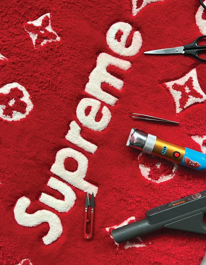 Custom Supreme X LV rug by ArtRug