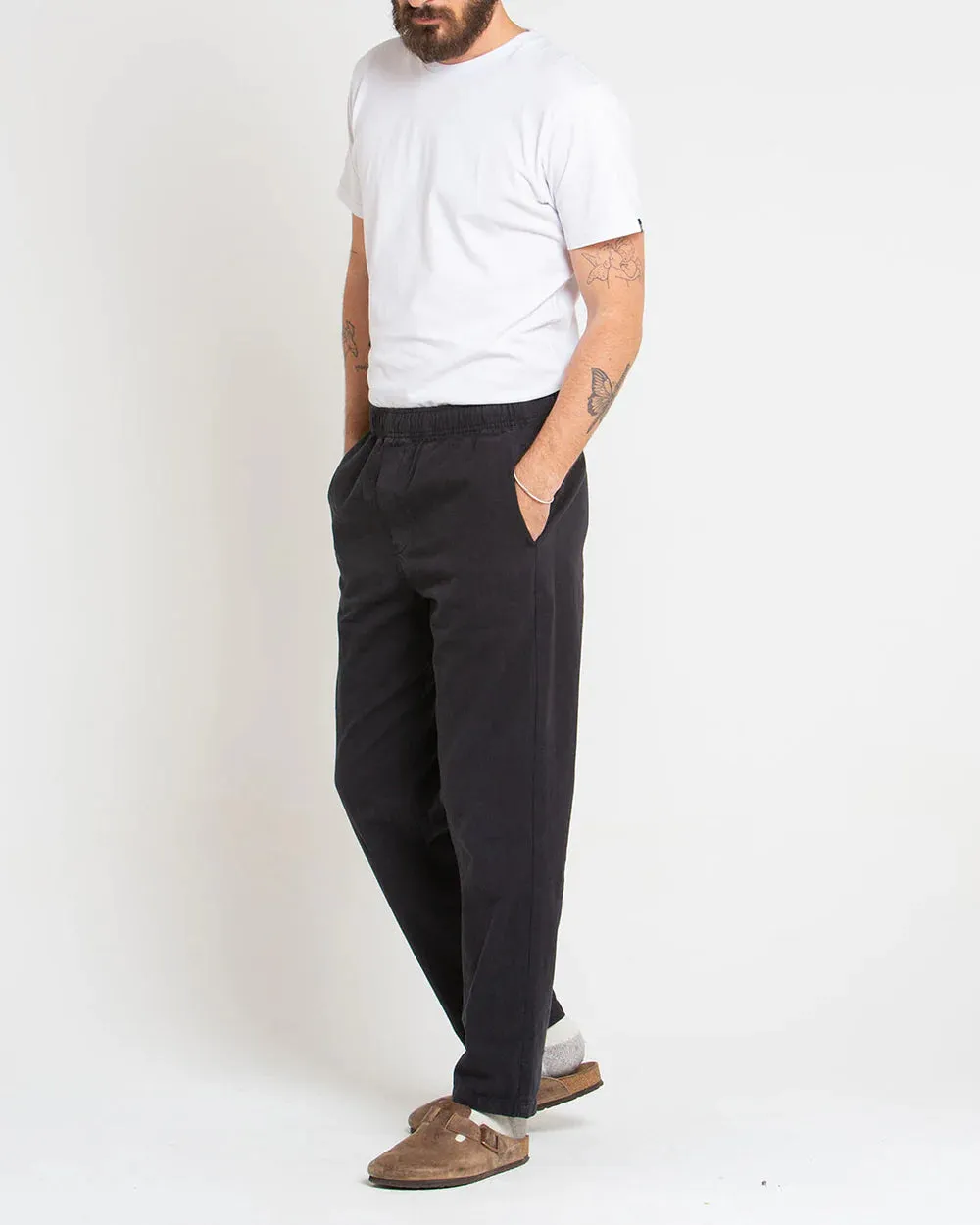 DEUS PANTALON INFINTY HEMP PANT ANTHRACITE