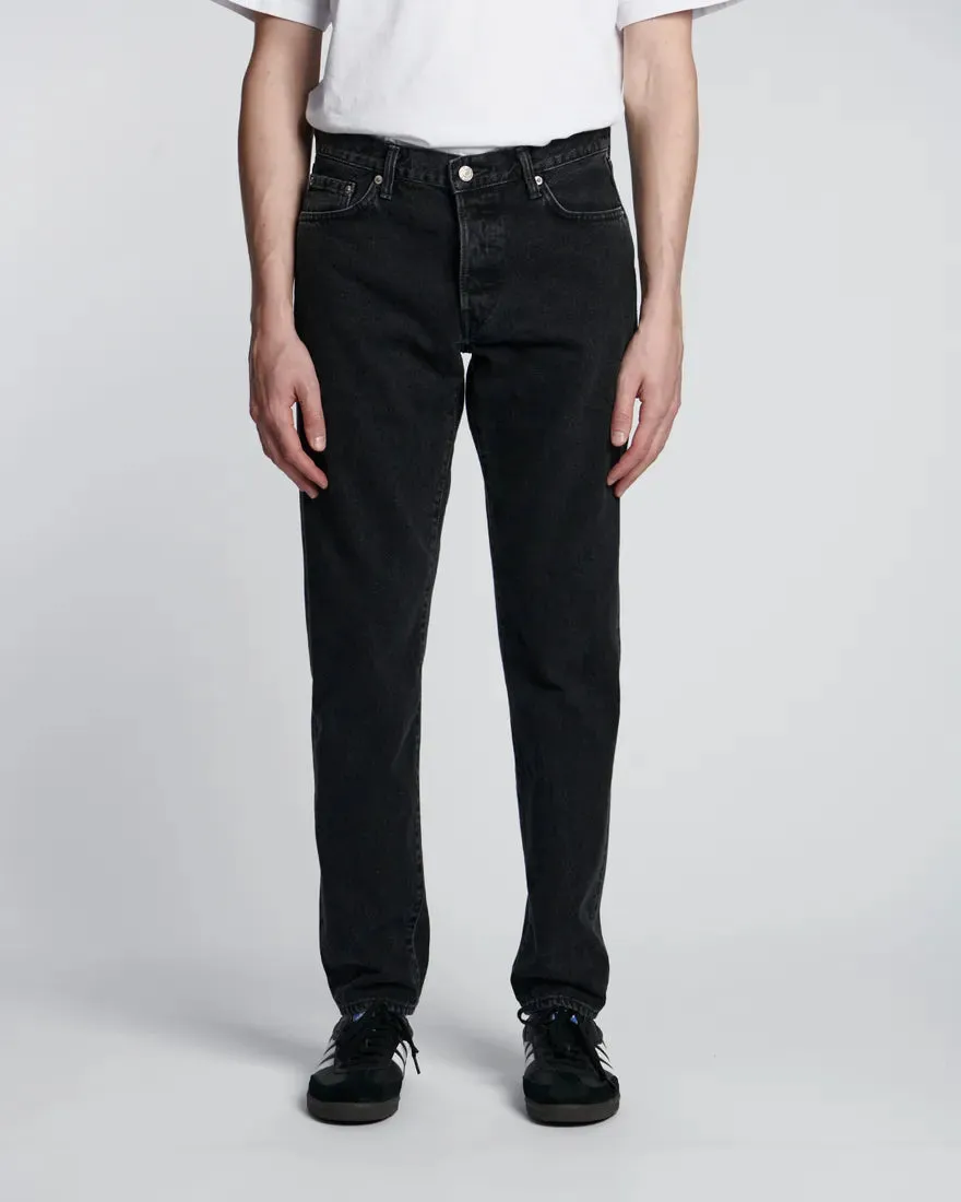 EDWIN Regular Tapered Black Dark Used Made in Japan