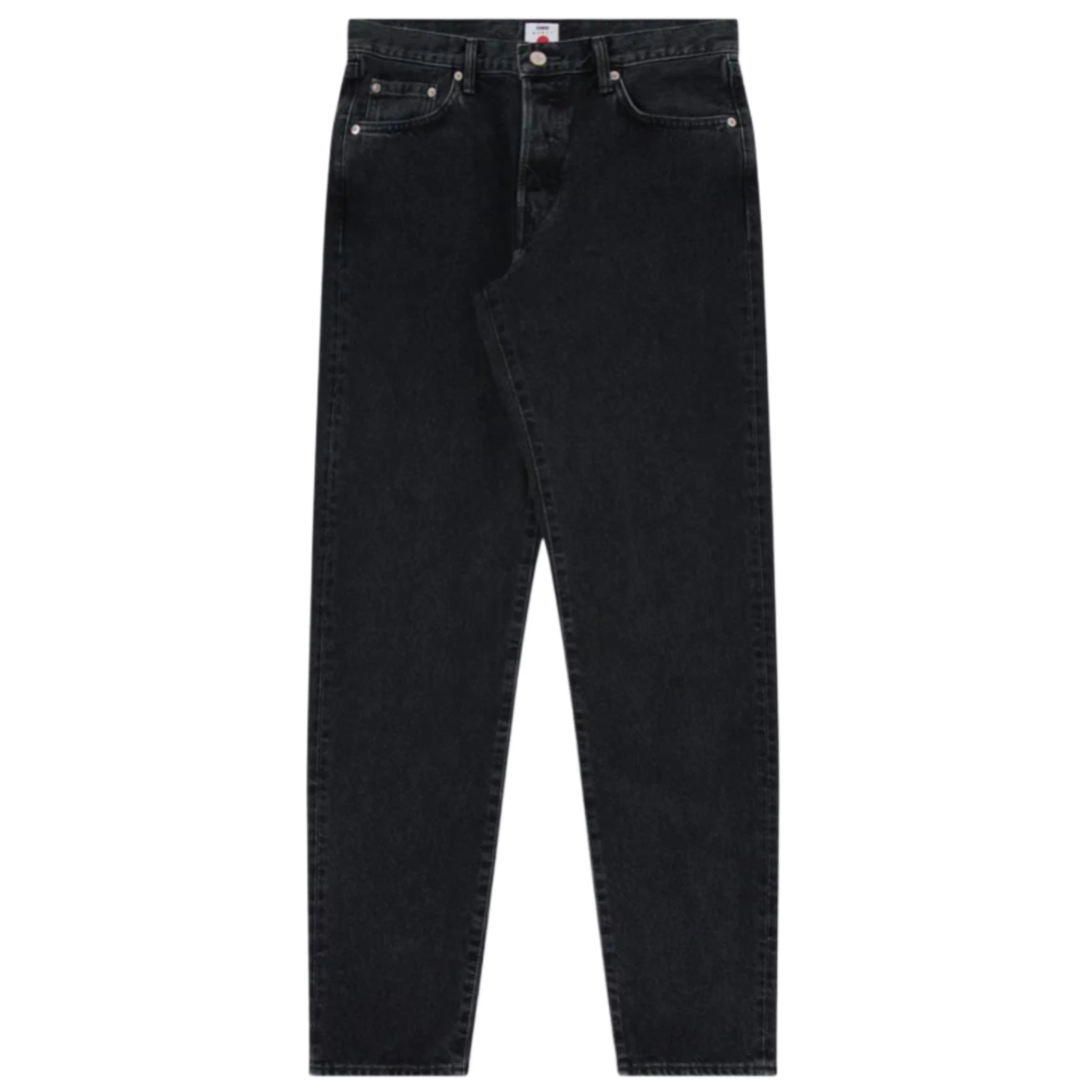 EDWIN Regular Tapered Black Dark Used Made in Japan