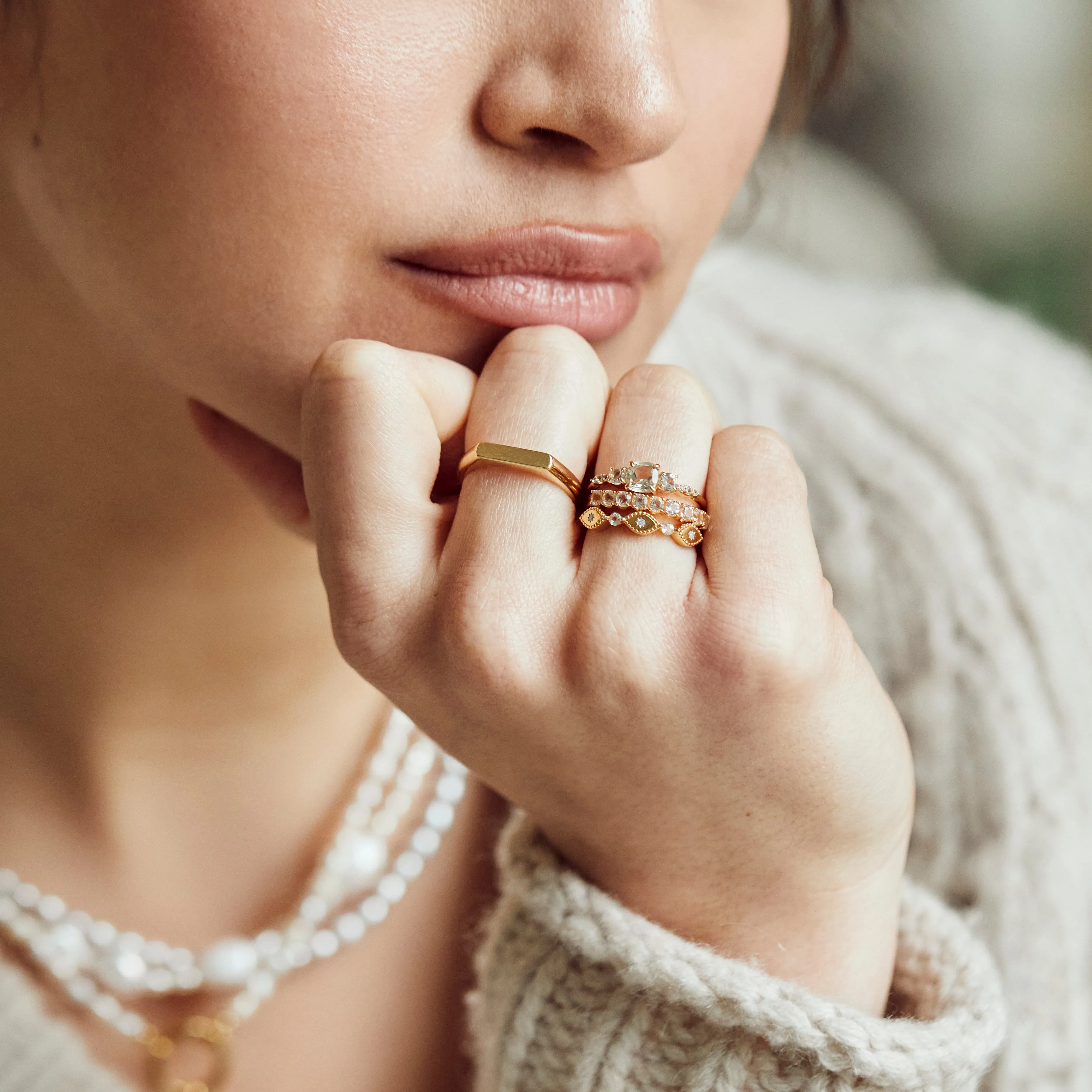 Emilia Green Amethyst Ring