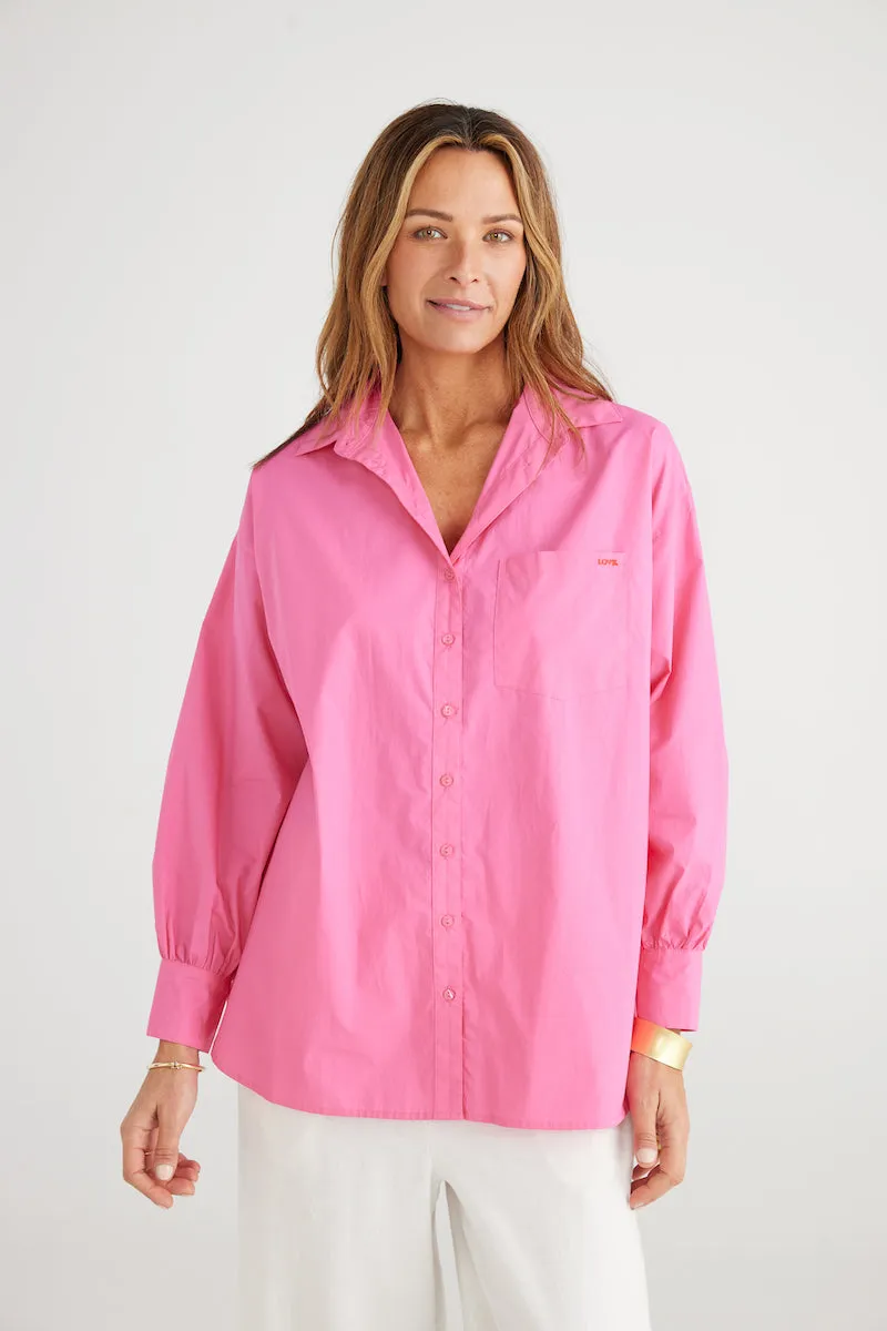 Ezra Shirt, Hot Pink