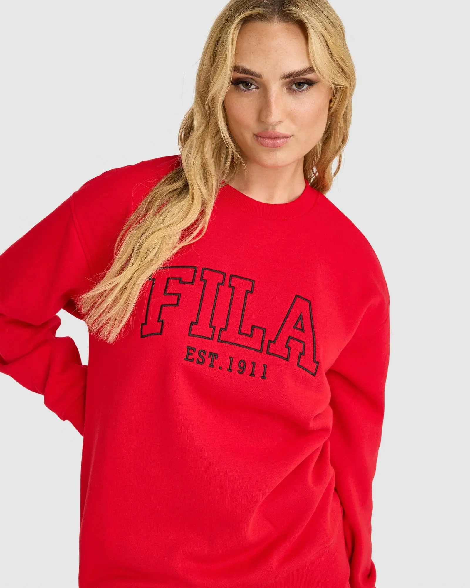 FILA UNISEX UC4.ZERO RED CREW SWEATSHIRT