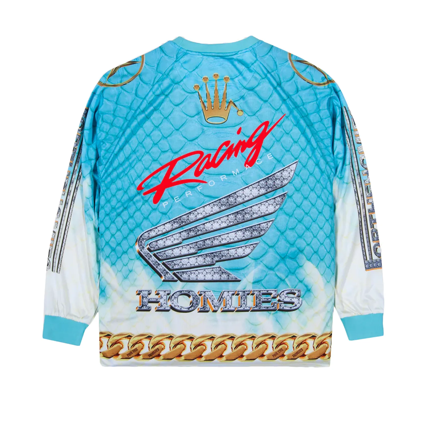 For The Homies Moto Jersey Aqua