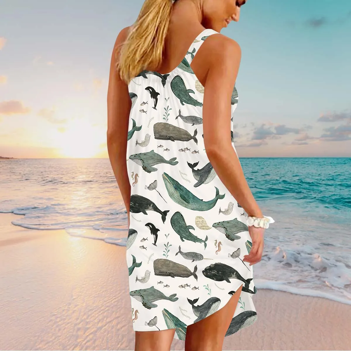 Gearhuman 3D Marine Creatures Custom Beach Dress