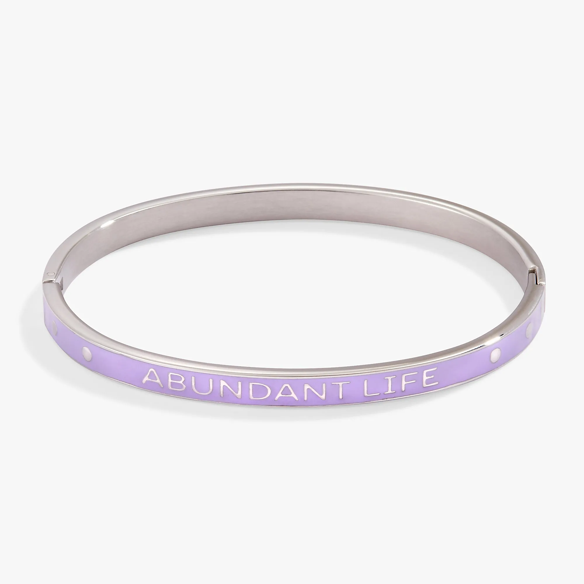 'Grateful Heart, Abundant Life' Hinge Bangle