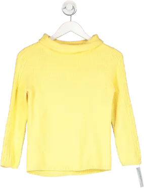 Hobbs Yellow Camilla Textured Jumper UK XS