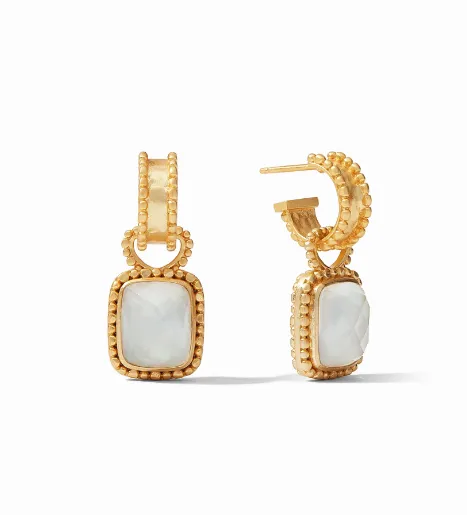 Julie Vos Marbella Hoop and Charm Earrings