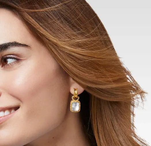 Julie Vos Marbella Hoop and Charm Earrings