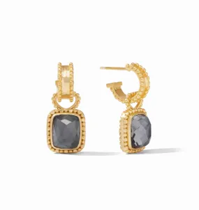 Julie Vos Marbella Hoop and Charm Earrings