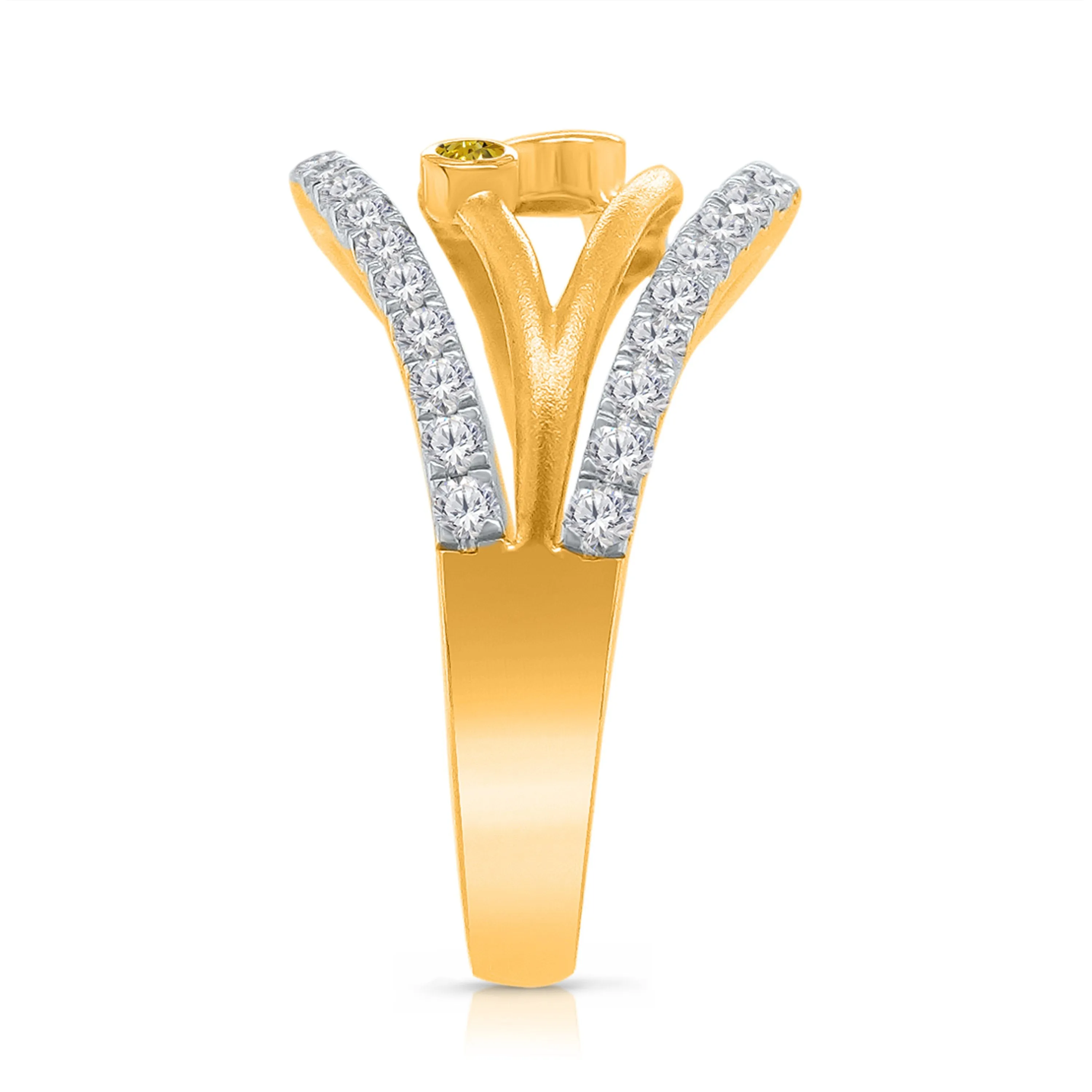 Kallati Eternal Diamond Ring in 14K Two-Tone Gold