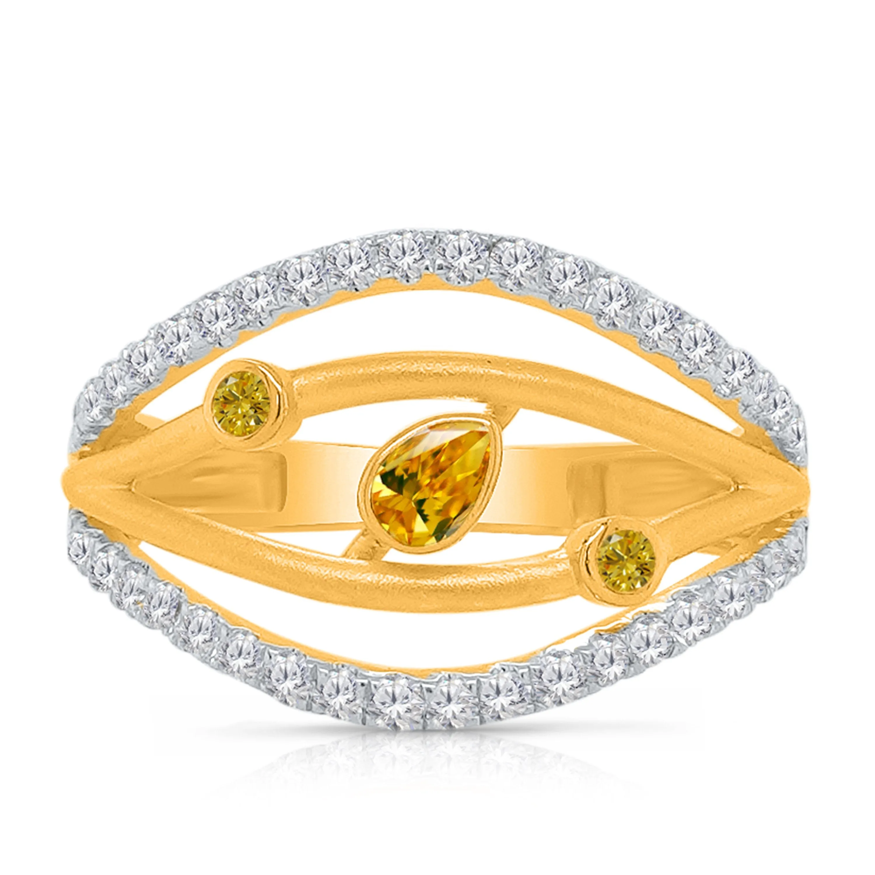 Kallati Eternal Diamond Ring in 14K Two-Tone Gold