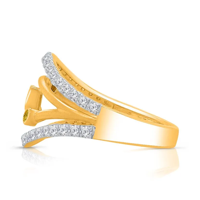 Kallati Eternal Diamond Ring in 14K Two-Tone Gold