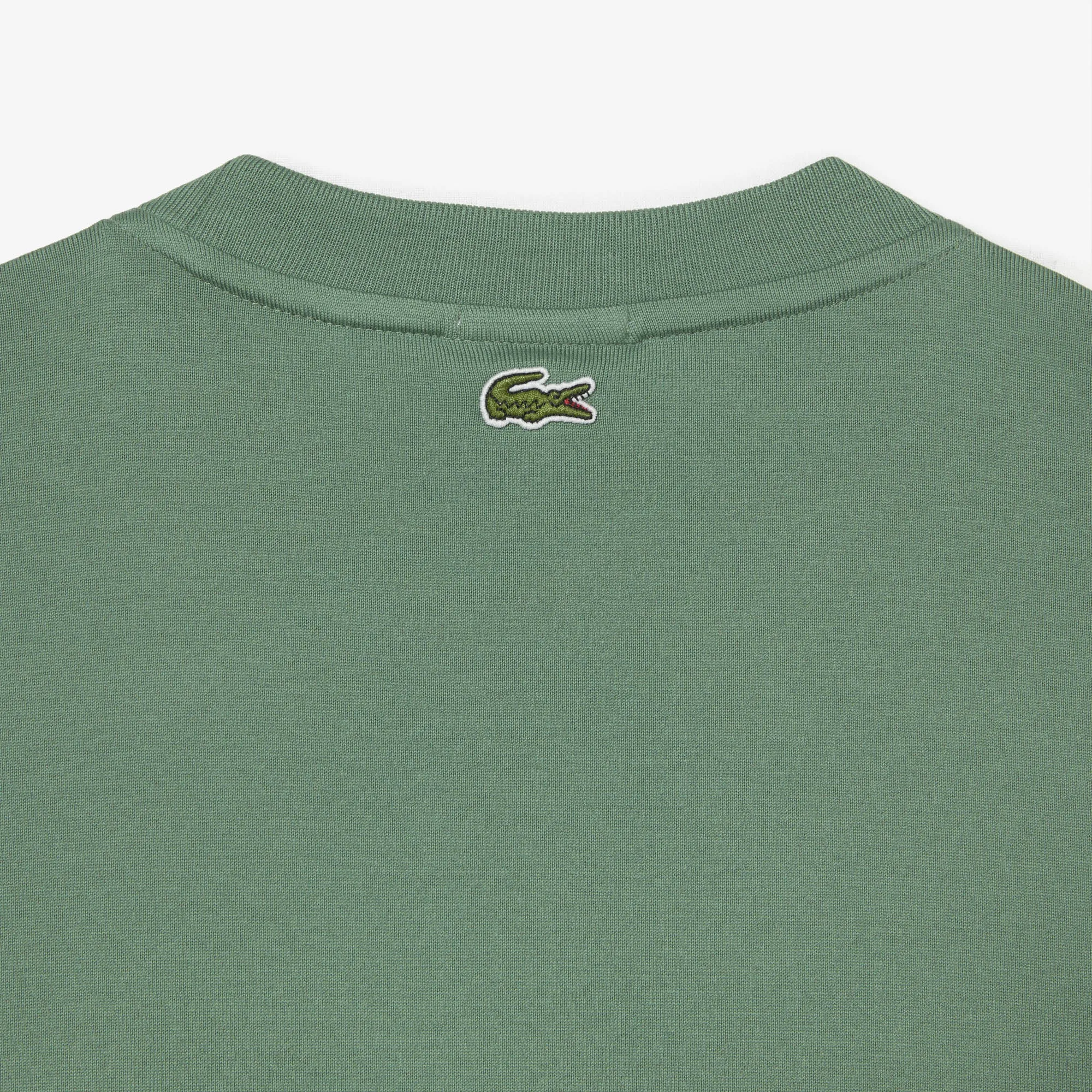 LACOSTE Unisex Loose Fit Large Crocodile Organic Cotton T-Shirt