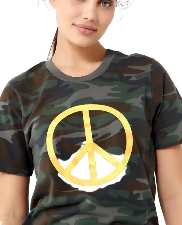 Last Chance! Truly Madly Deeply Camo Peace Tee