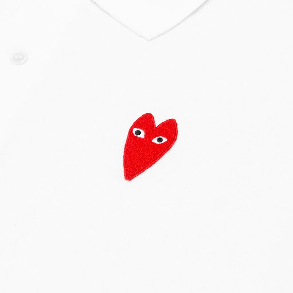 Long Heart Polo - White