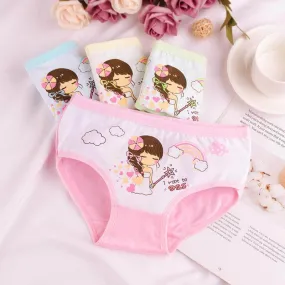 Magic Princess Girls' Pure Cotton Boxer Underwear for Kids