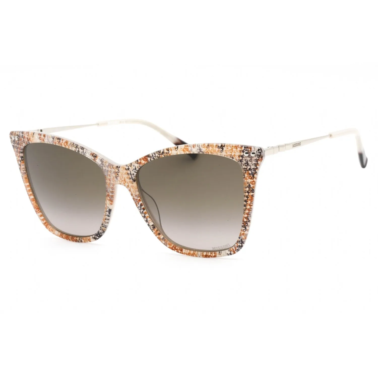 Missoni MIS 0106/S Sunglasses Beige Pattern / Brown Gradient Women's