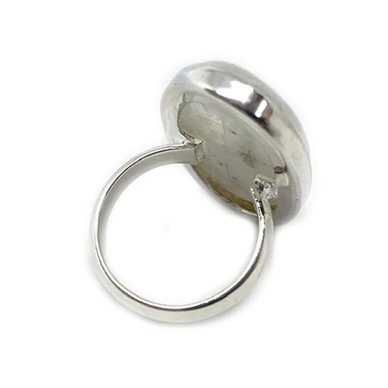 Moonstone Classic Oval Silver Ring