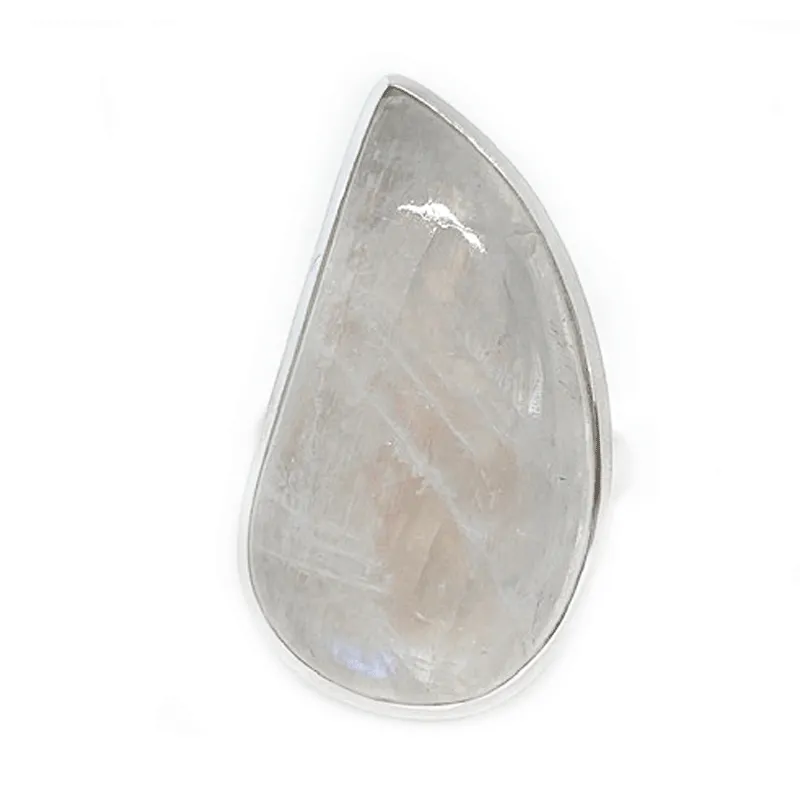 Moonstone Classic Teardrop Silver Ring