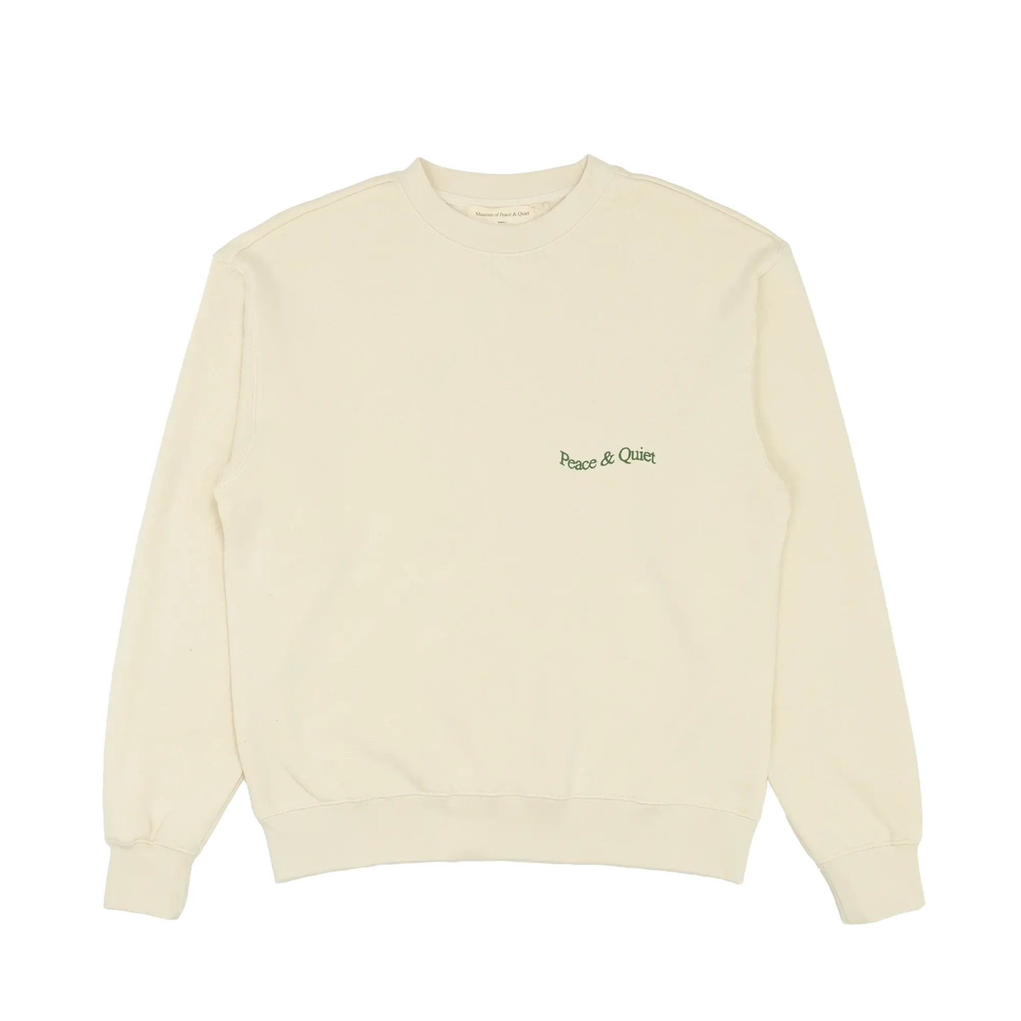 Museum Of Peace & Quiet Wordmark Crewneck Bone