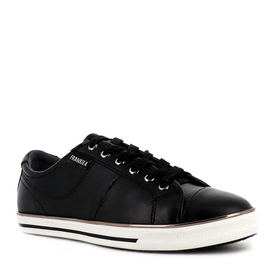 NAT II - BLACK WHITE LEATHER