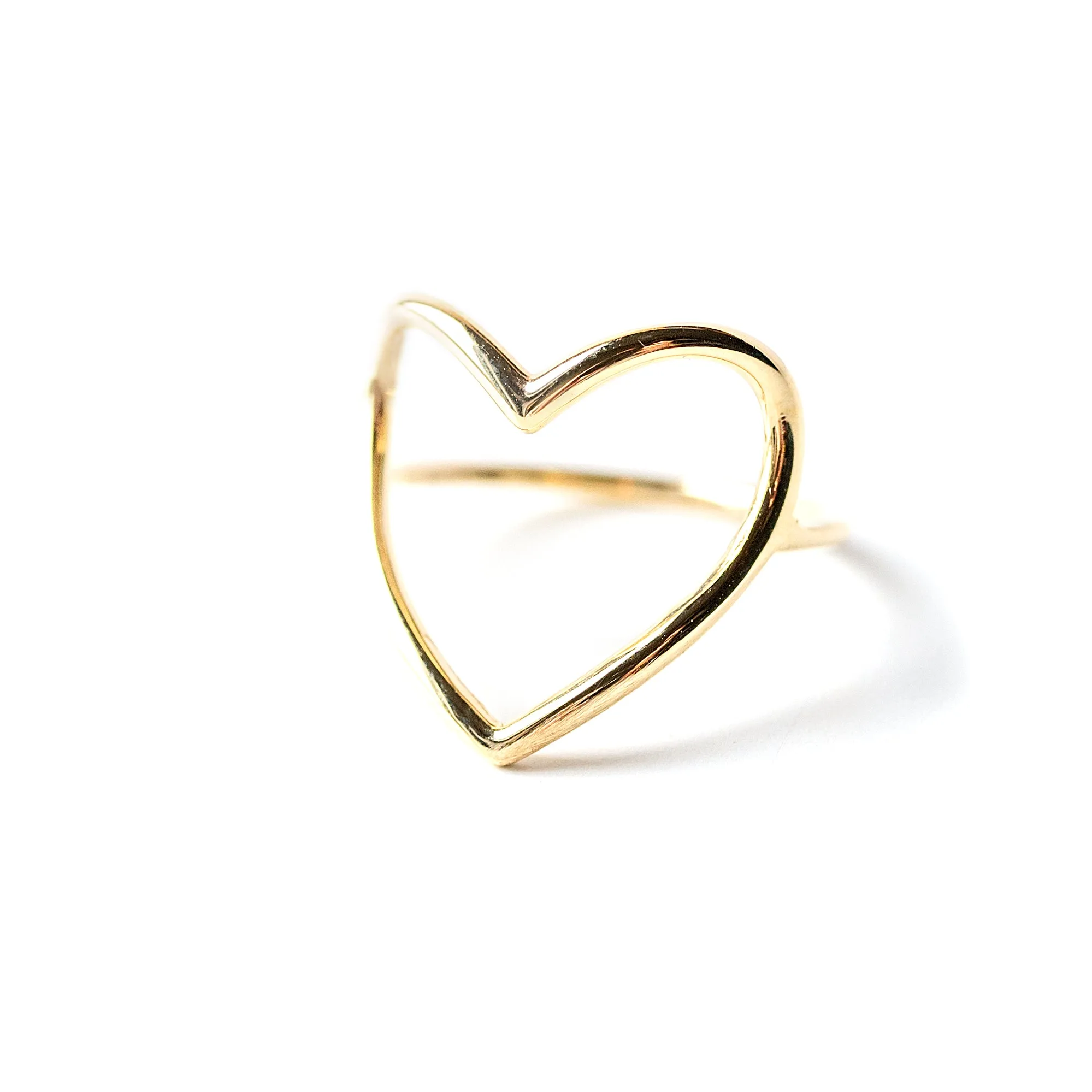 Open heart ring