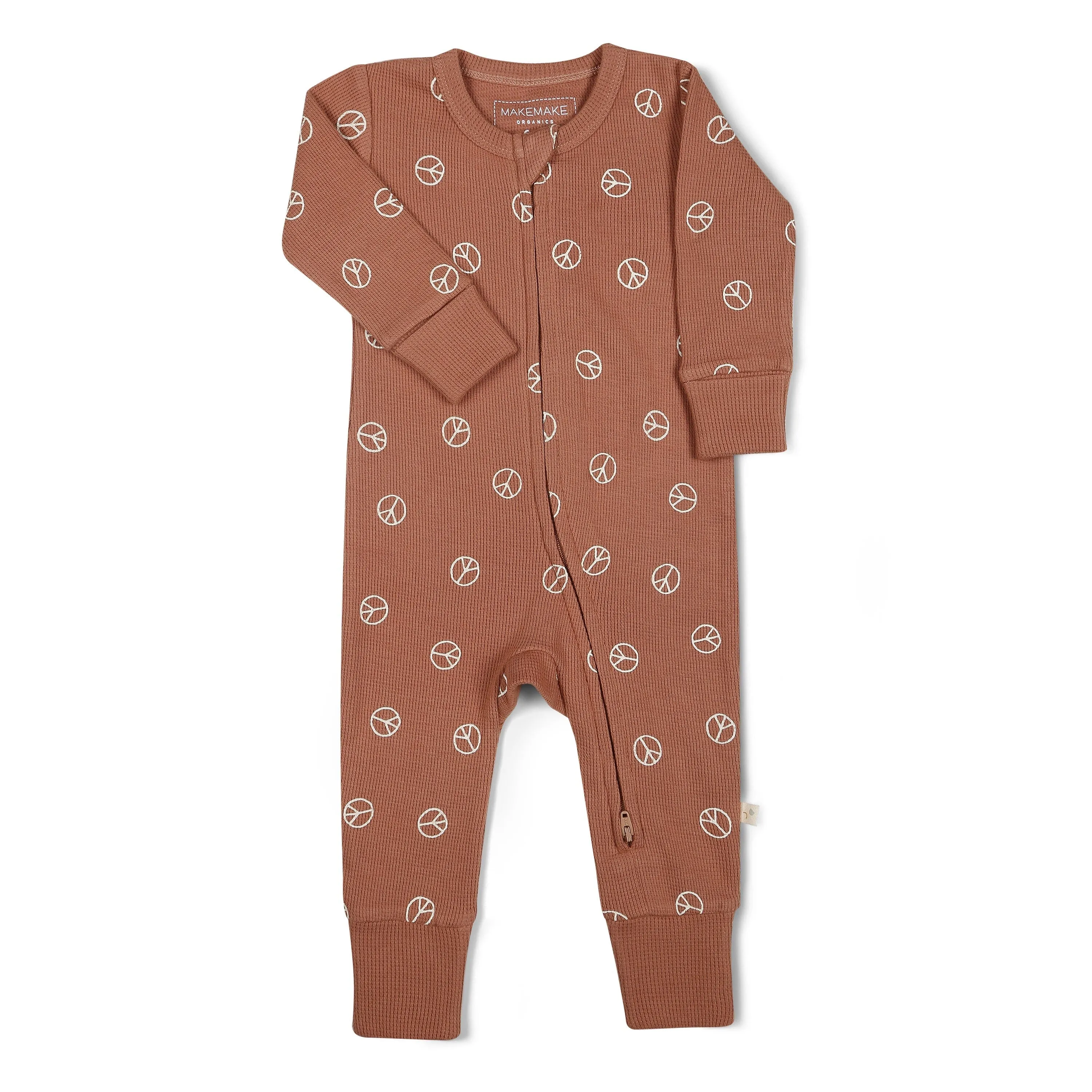 Organic 2-Way Zip Romper | Peace