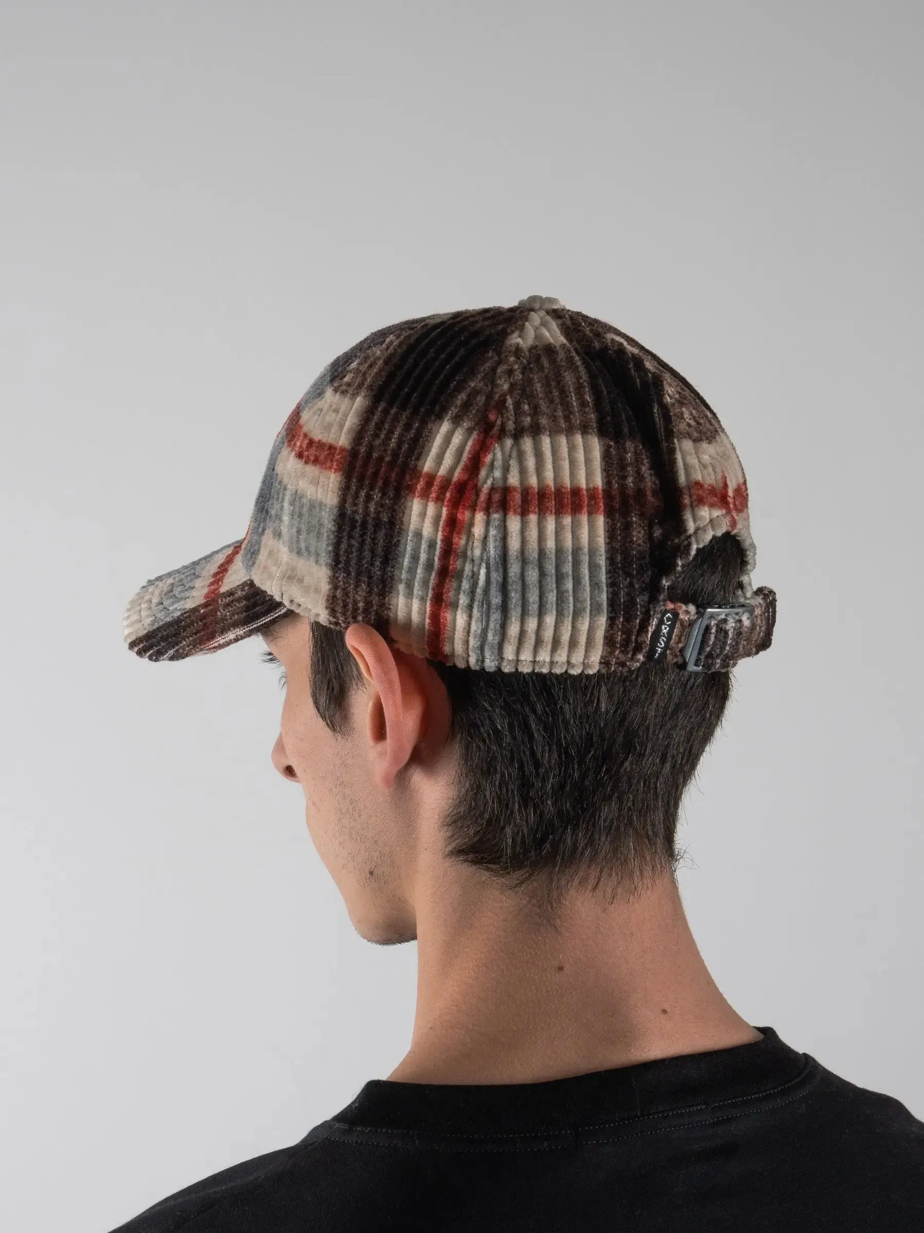 Plaid Corduroy Baseball Cap | Multicolour