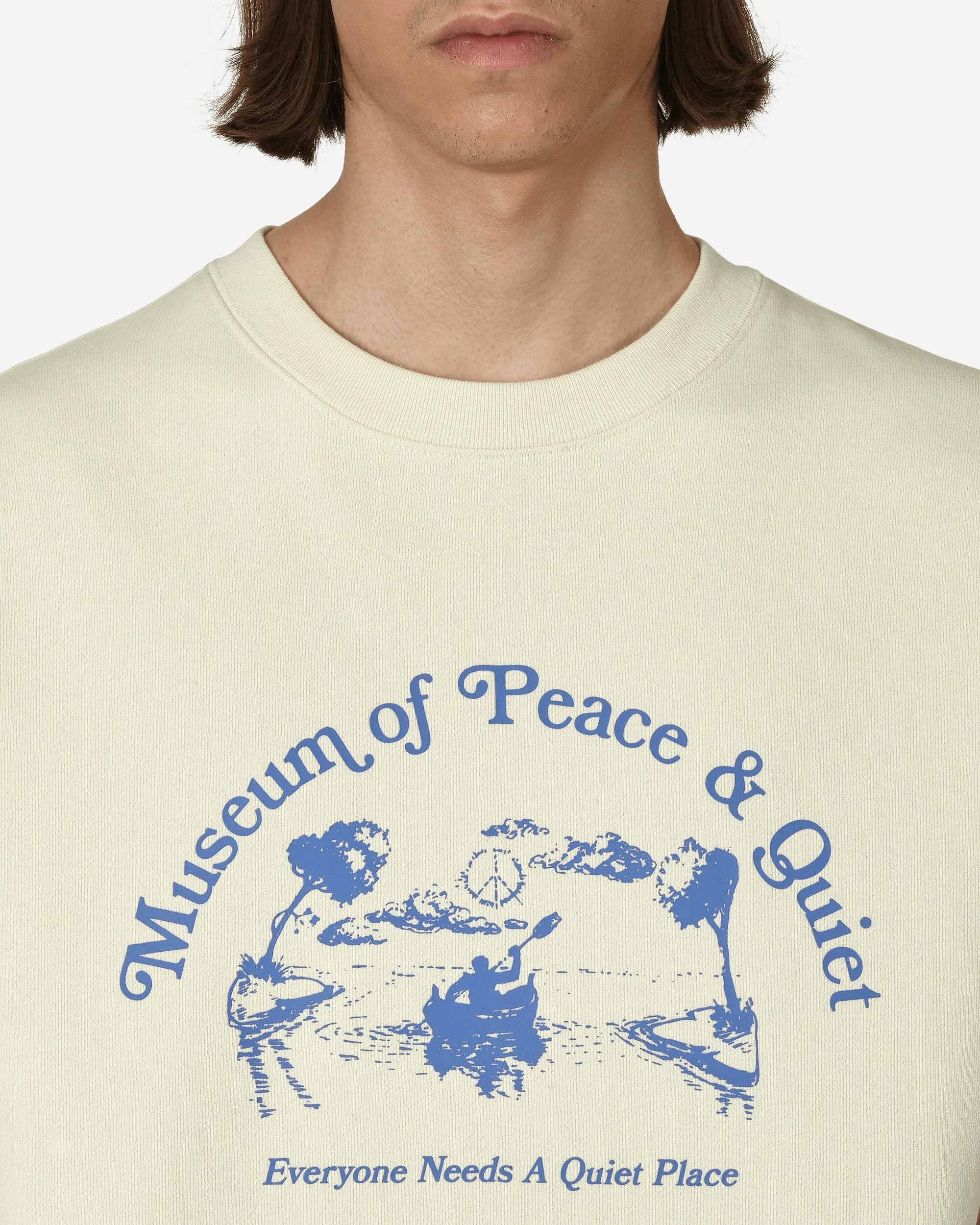 Quiet Place Crewneck Sweatshirt Bone