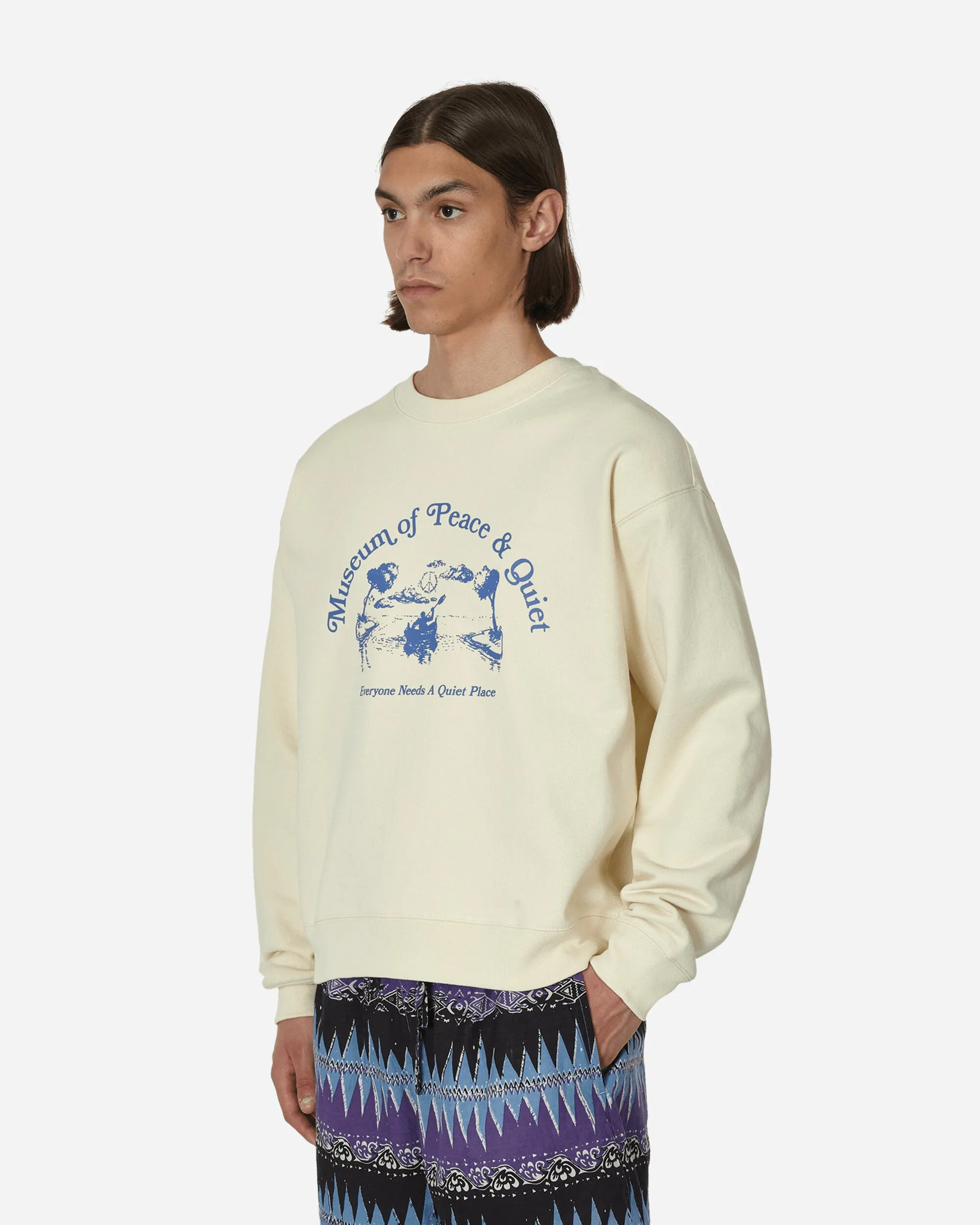 Quiet Place Crewneck Sweatshirt Bone