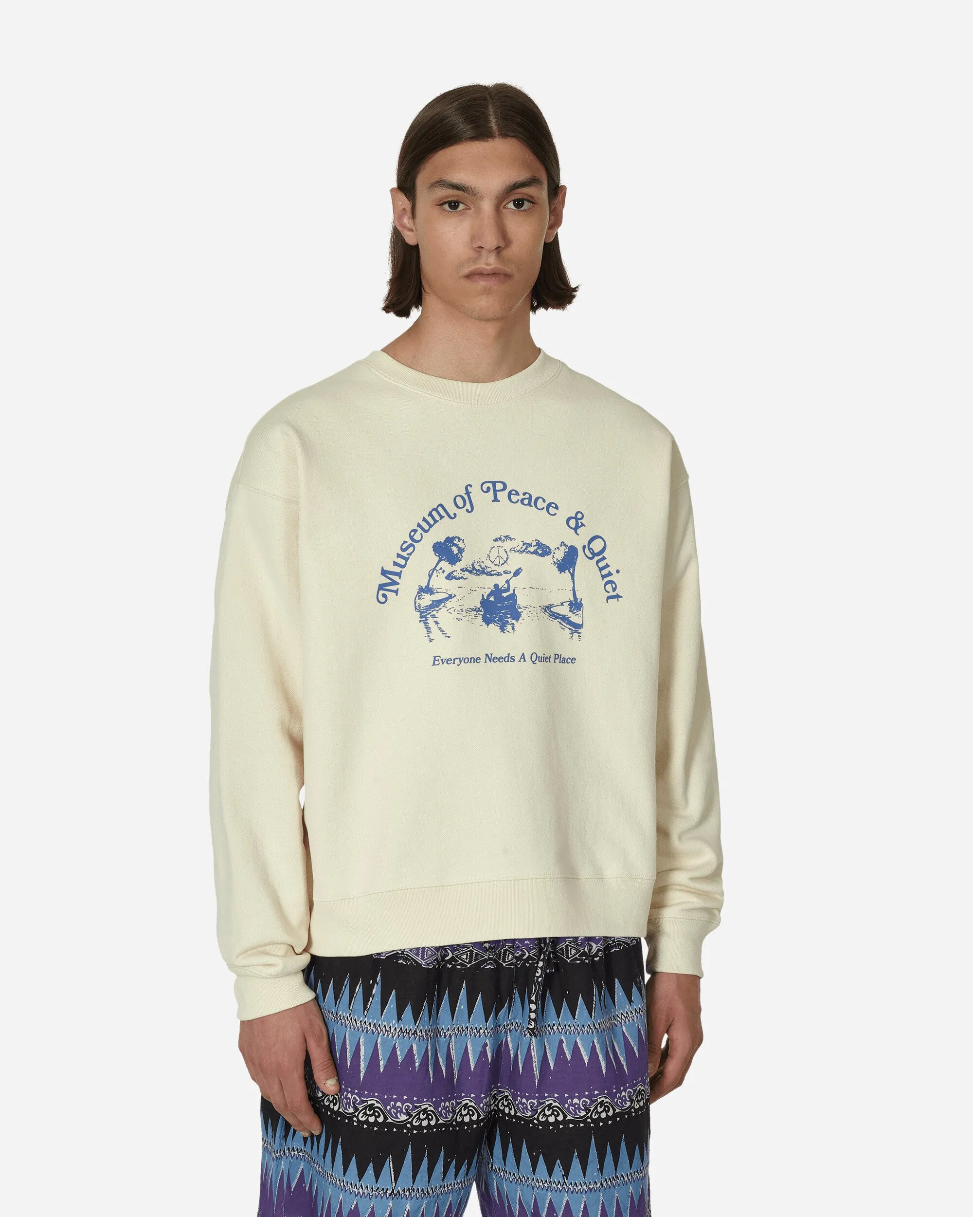 Quiet Place Crewneck Sweatshirt Bone