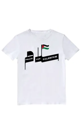 "Peace for Palestine" printed T-Shirt