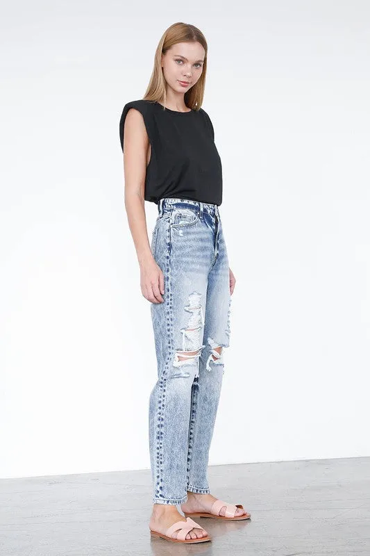 Ripped Boyfriend Jeans