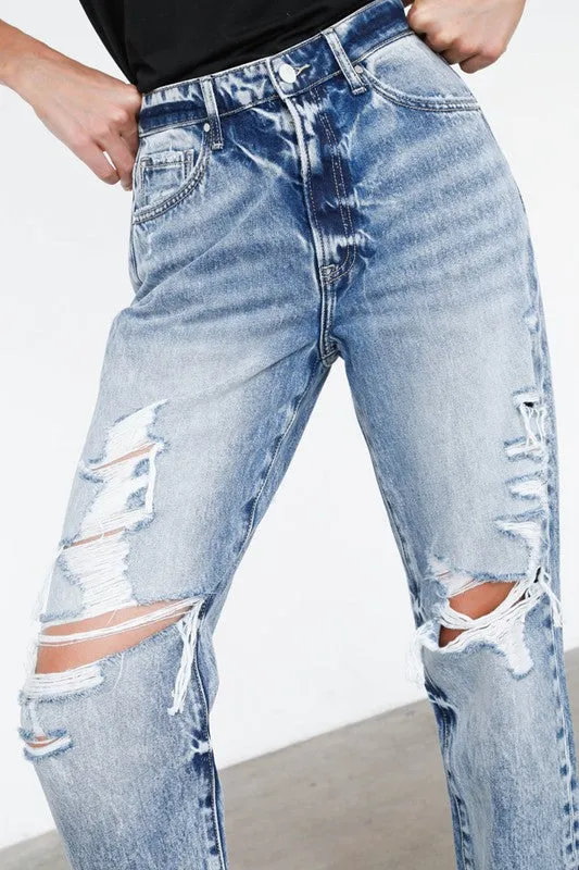 Ripped Boyfriend Jeans