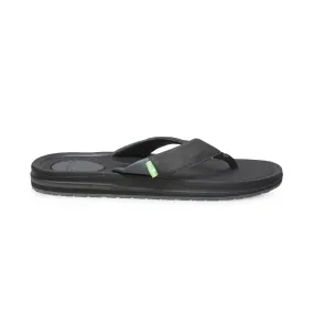 Sanuk Beer Cozy 3 Primo Black Flip Flops - Men's