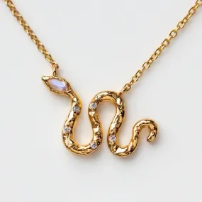 Slither Necklace in Moonstone