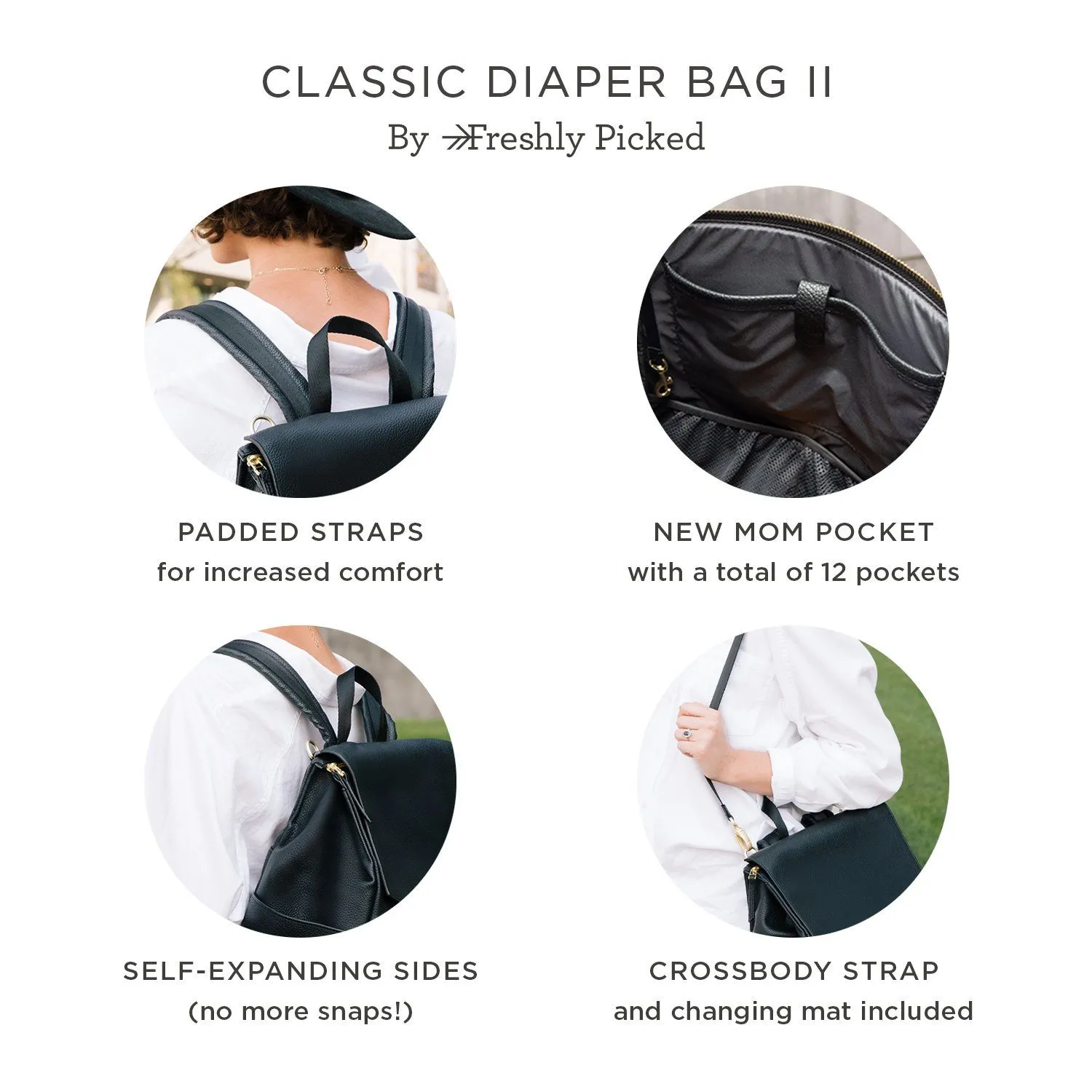 Stone Classic Diaper Bag II