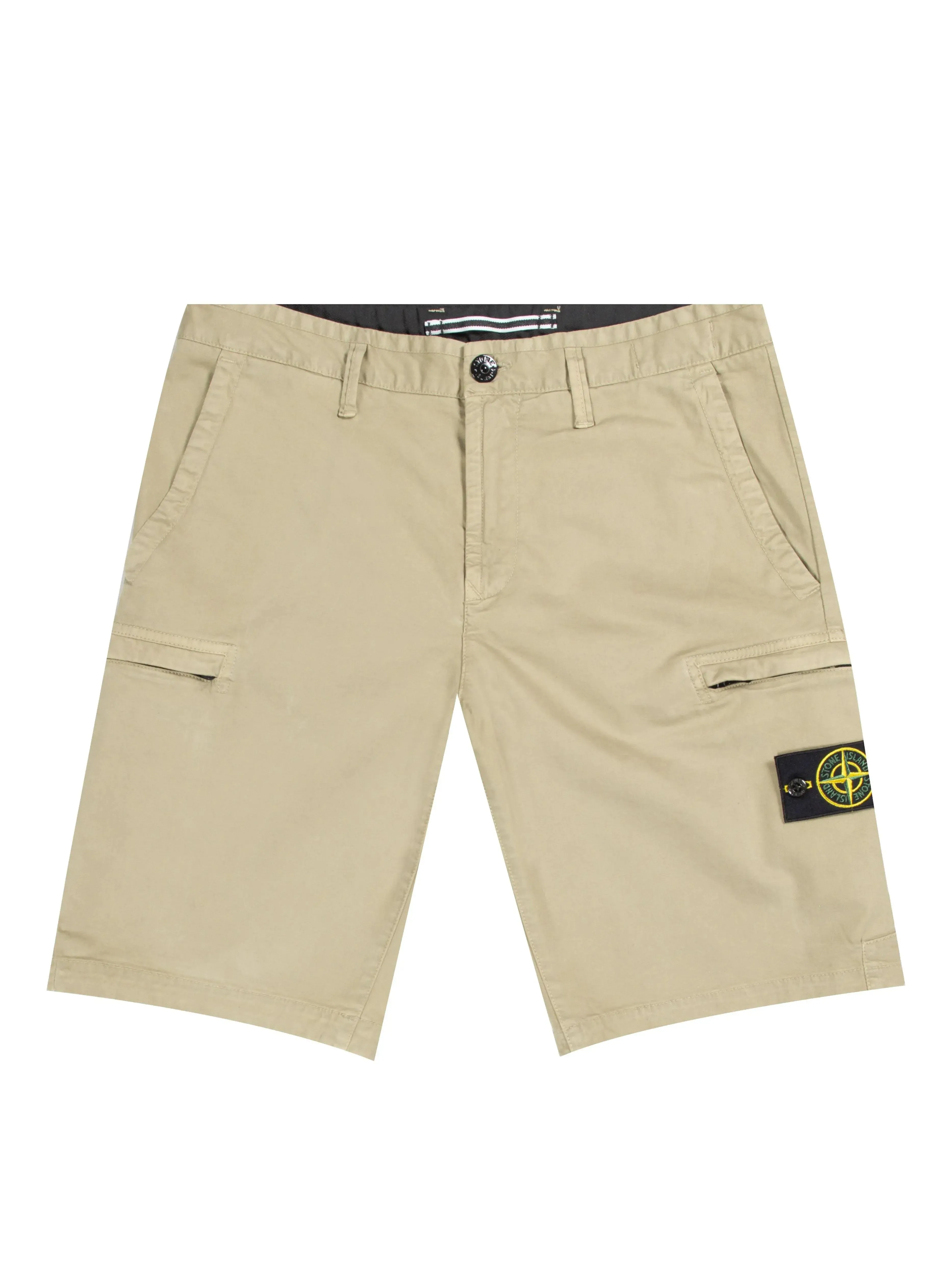 Stone Island Zip Pocket Shorts Beige