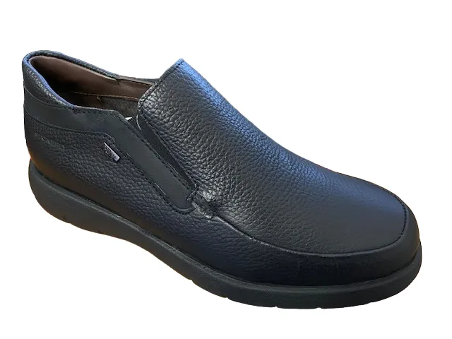 Stonefly Men's laceless shoe in calfskin Stream Hdry 11 Calf Leather 218259 000 black 