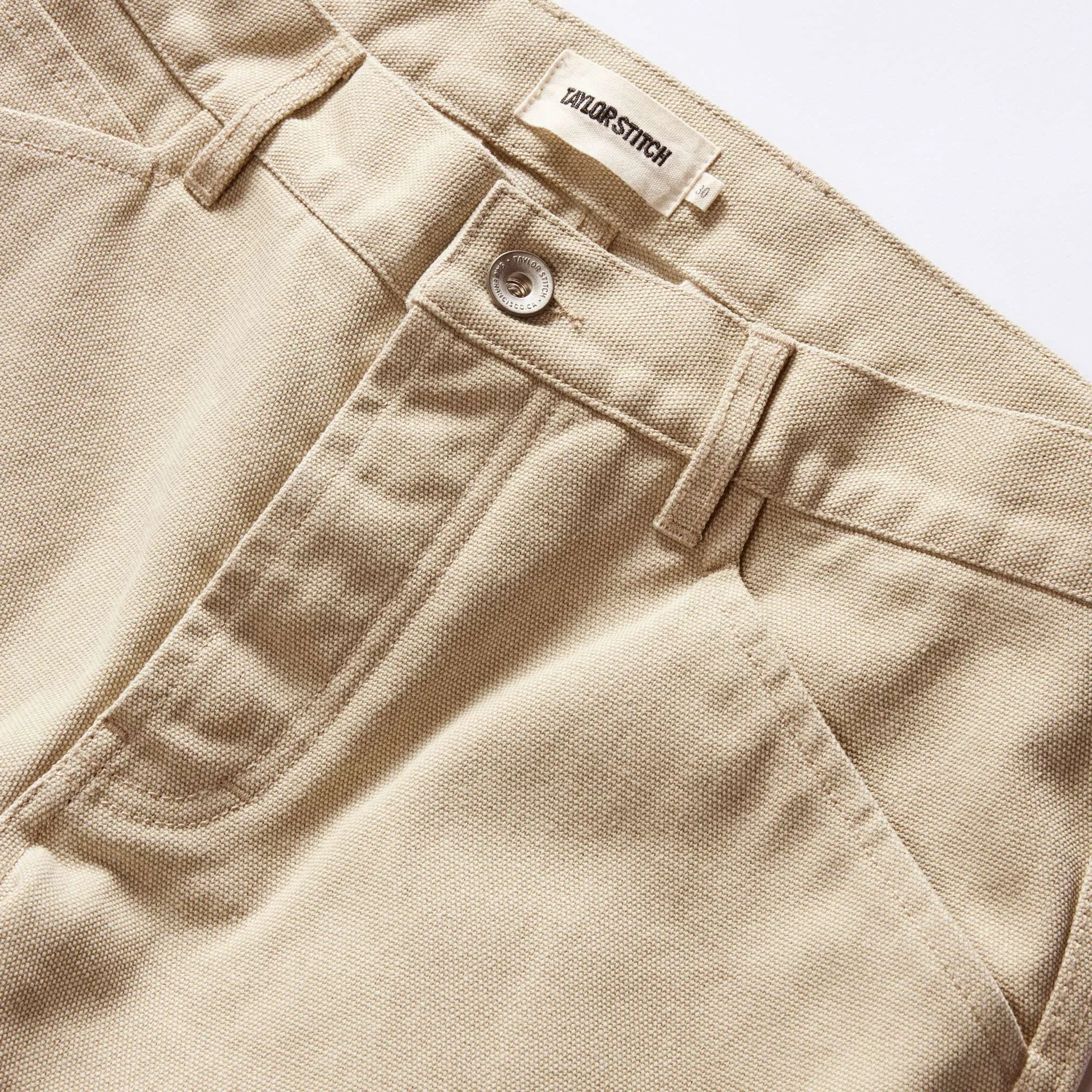 The Camp Pant in Light Khaki Chipped Canvas