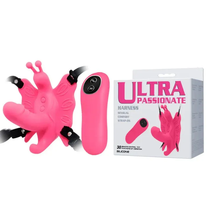 ULTRA BUTTERFLY REMOTE CONTROL STRAP ON VIBRATOR