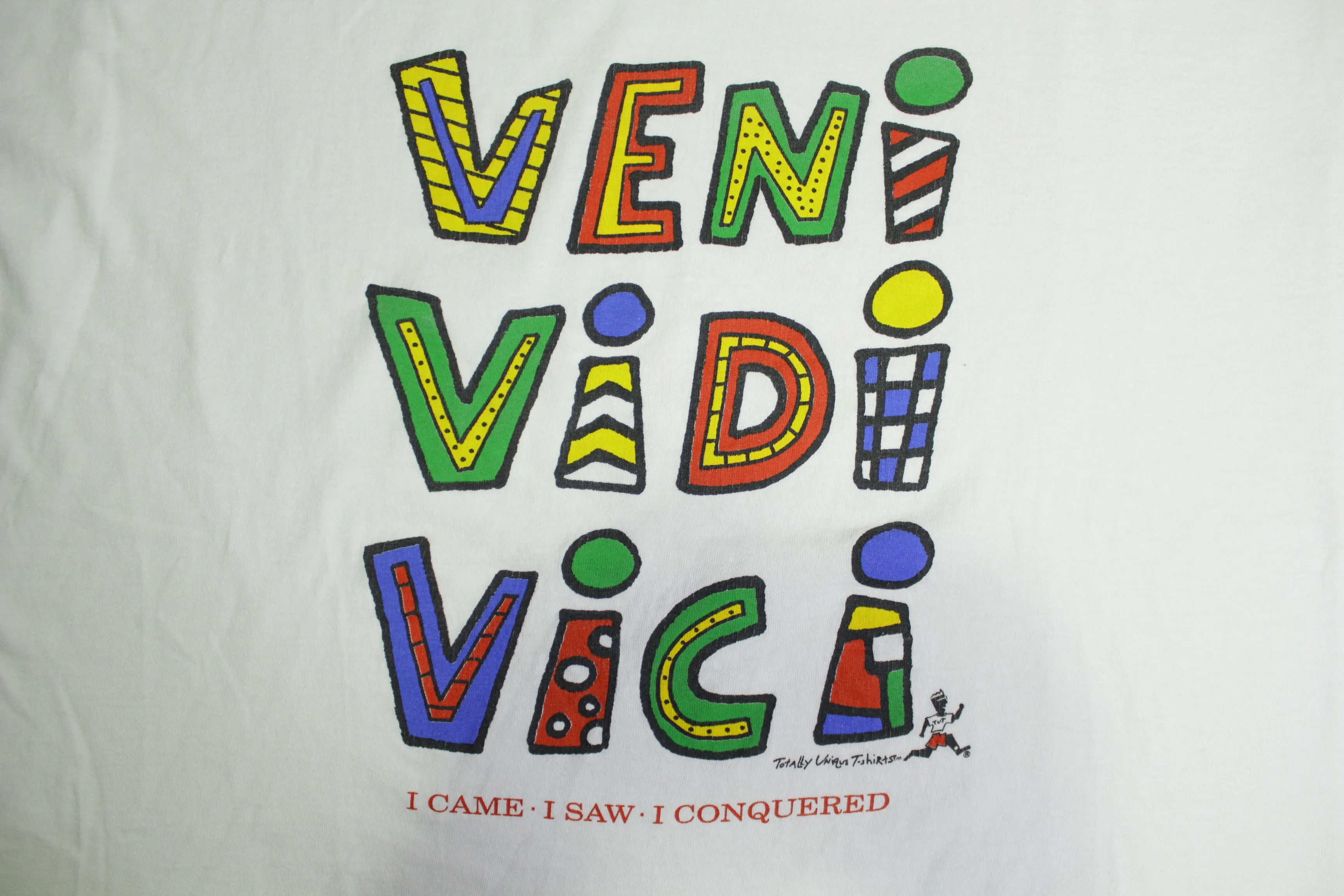 Veni Vidi Vici Came Saw Conquered Vintage 90's Kobe Bryant Single Stitch Artist T-Shirt