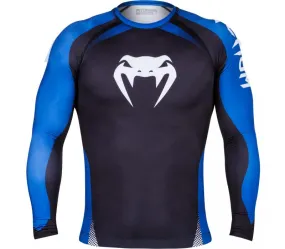 Venum No GI Rash Guard IBJJF Approved - Black/Blue