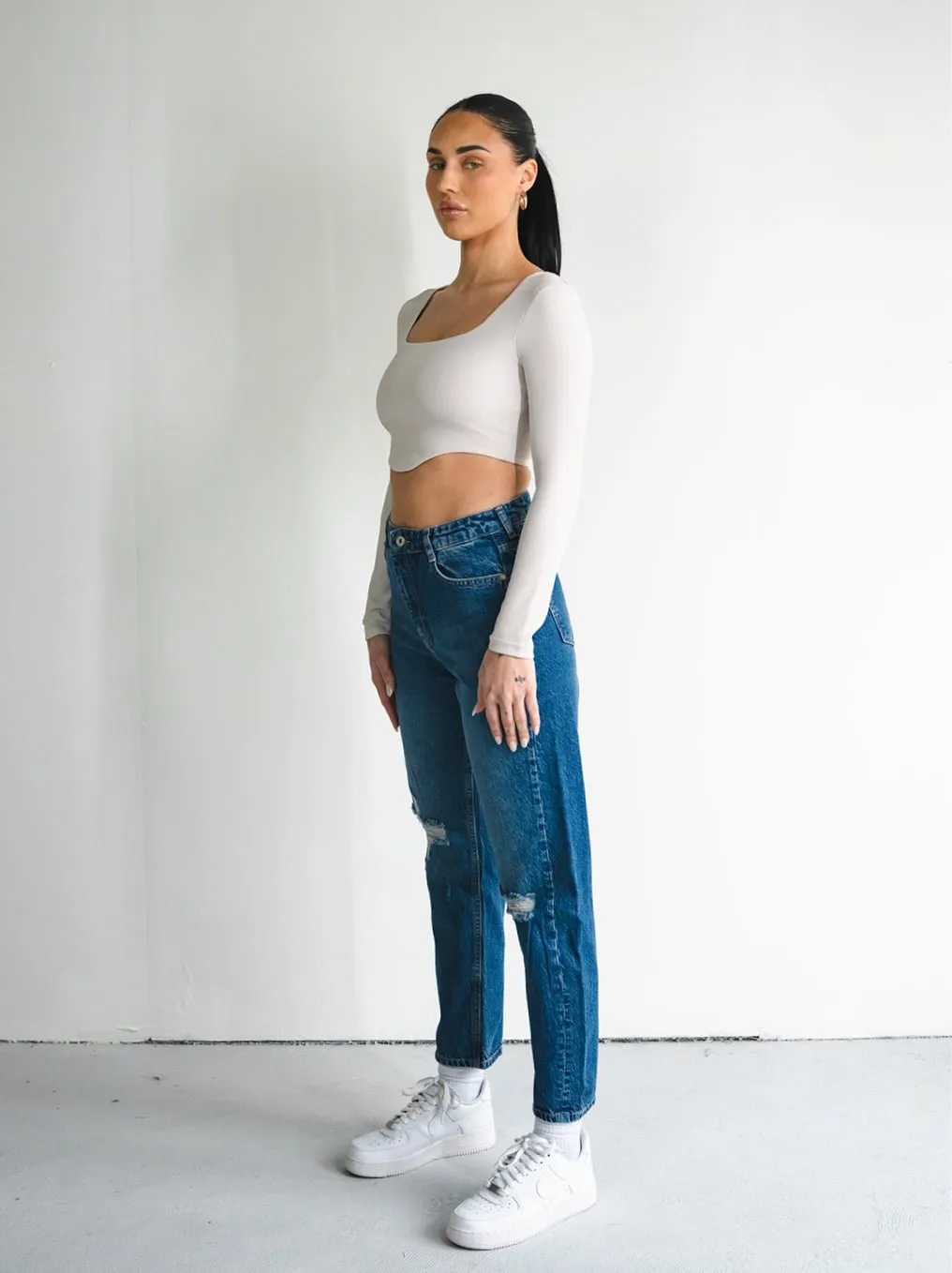 Vintage Blue Baggy Women Jeans