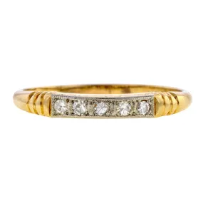 Vintage Diamond Wedding Band Ring