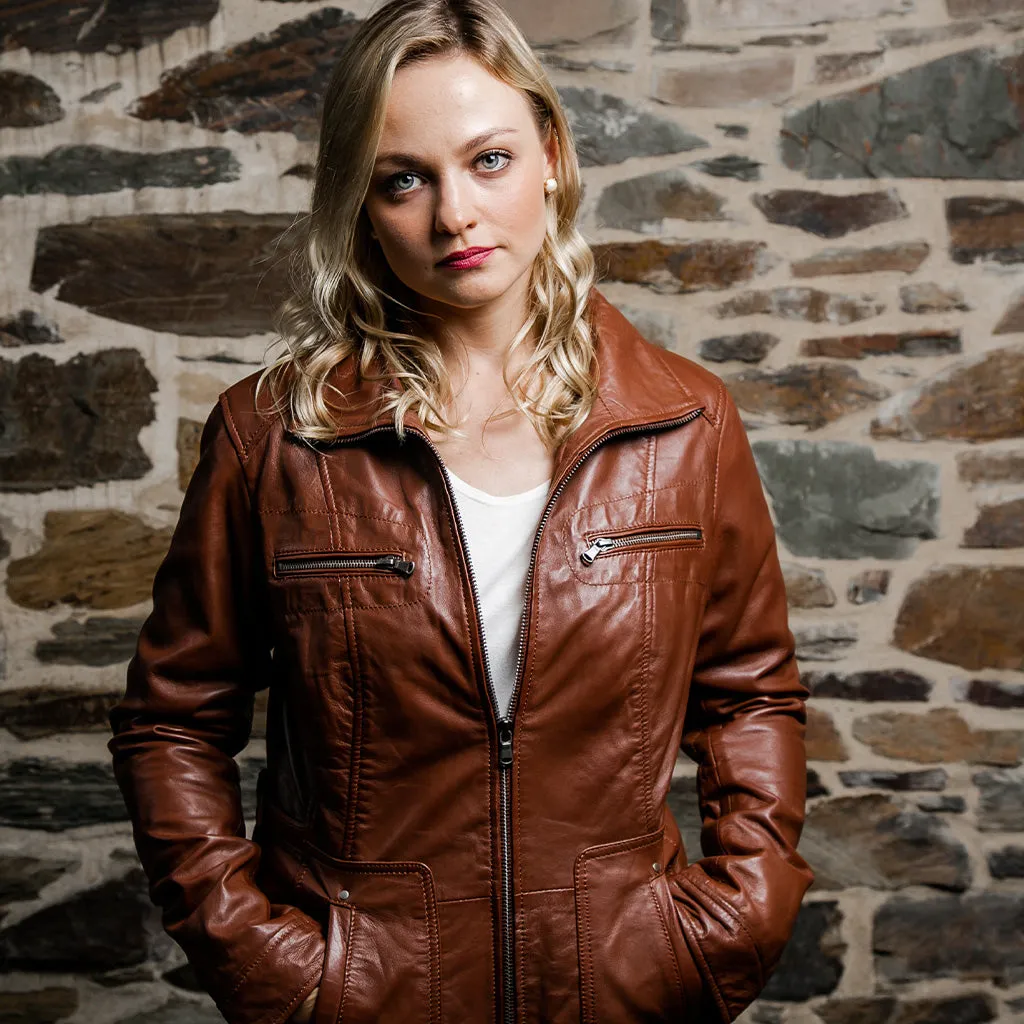 Women's Leather Coat | KC Leather Signature Range - Florence