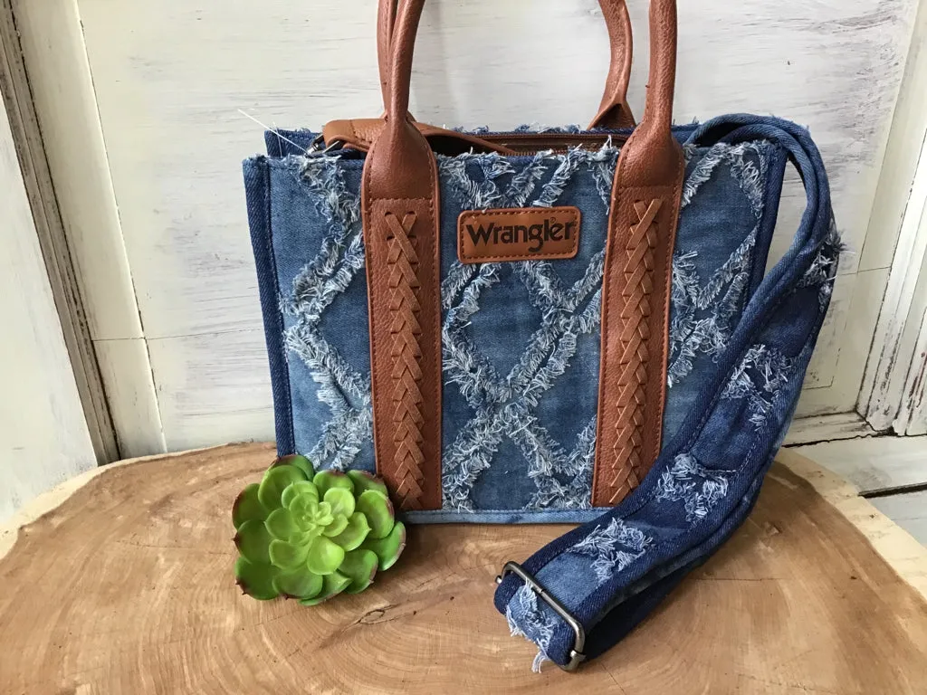 Wrangler Denim Tote Crossbody Purse